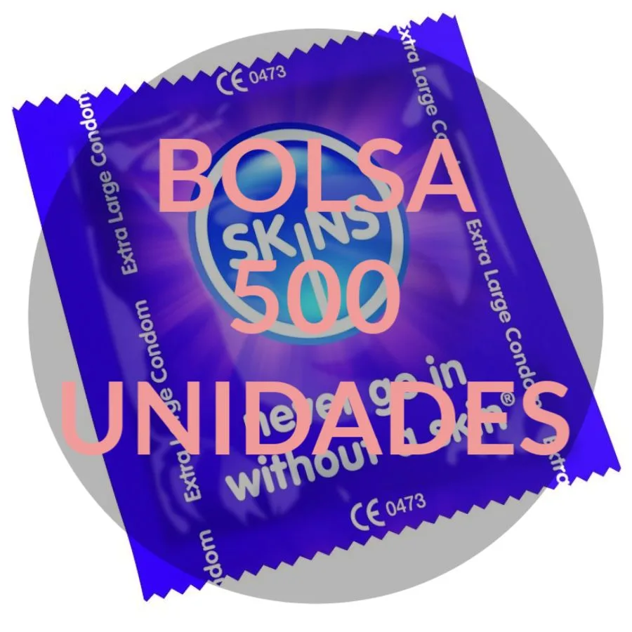 skins - preservativo xxl bolsa 500 uds imagen 2 | karma sex & shop