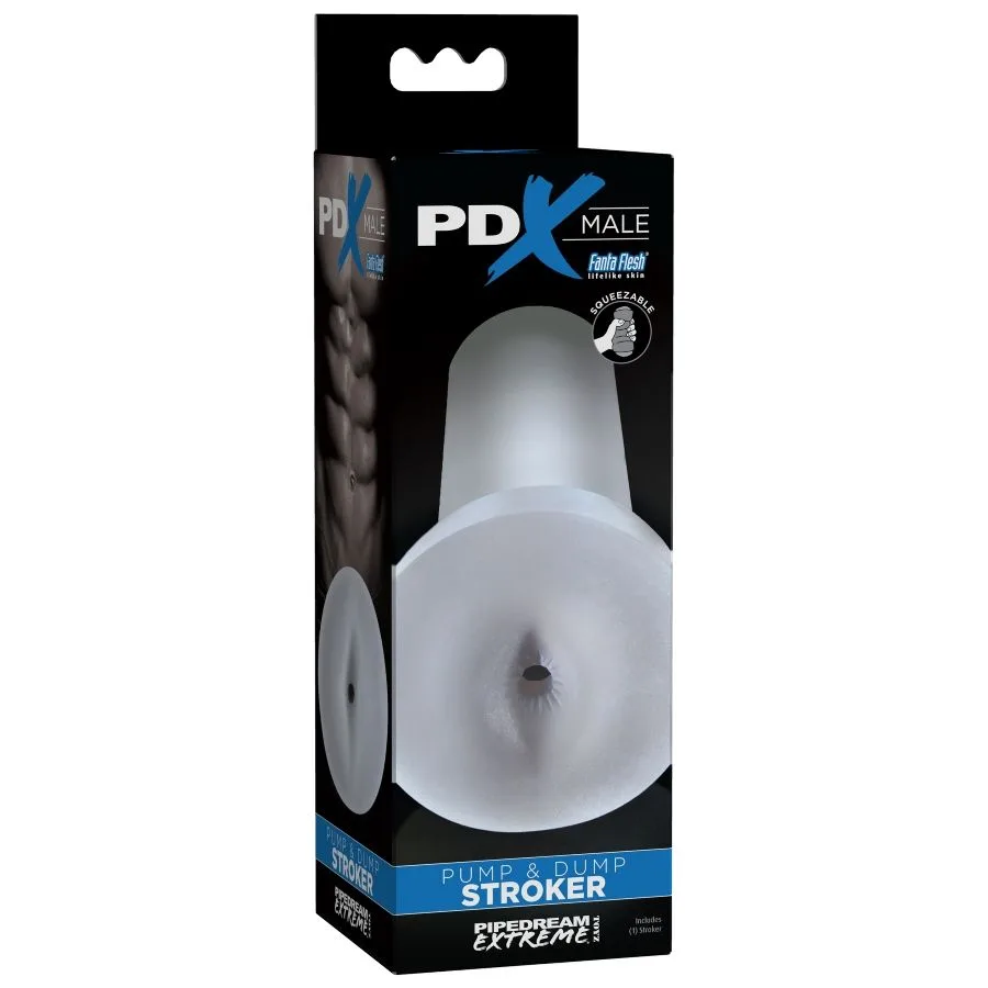 pdx male - pump and dump stroker masturbador - transparente imagen 2 | karma sex & shop