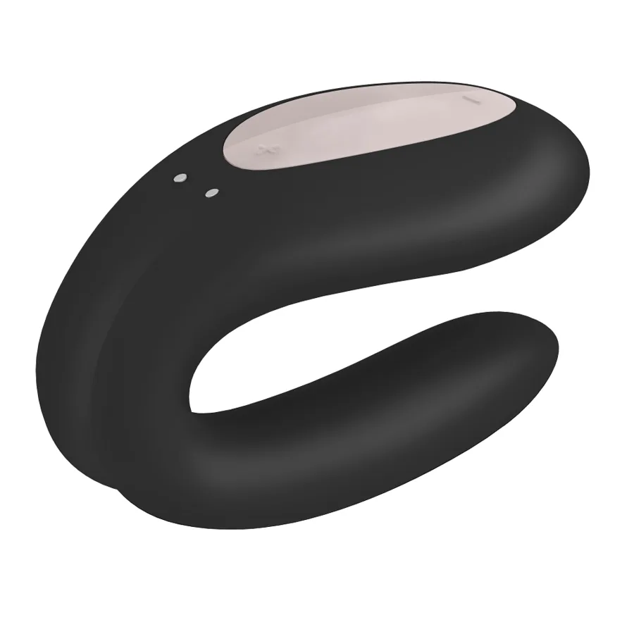 satisfyer - double joy con app oro negro imagen 5 | karma sex & shop