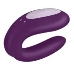 satisfyer - double joy con app morado imagen 3 | karma sex