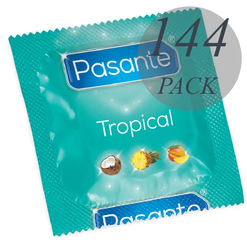 pasante - preservativos sabores tropical 144 unidades imagen 2 | karma sex & shop