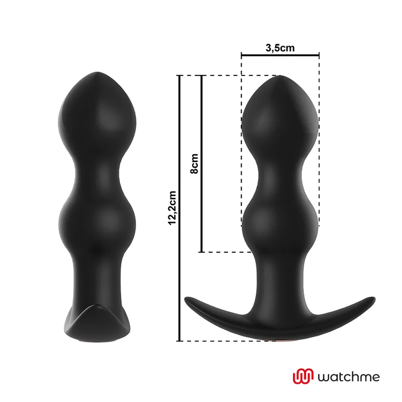 anbiguo - watchme control remoto plug vibrador anal tiberio imagen 4 | karma sex & shop