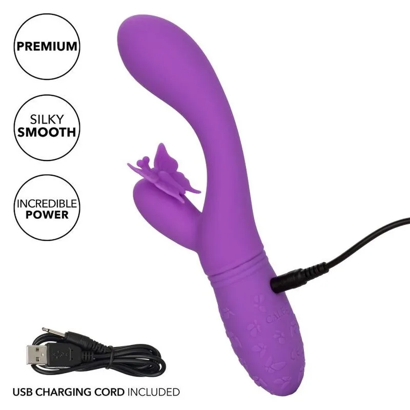 calexotics - butterfly kiss flutter violeta imagen 4 | karma sex & shop