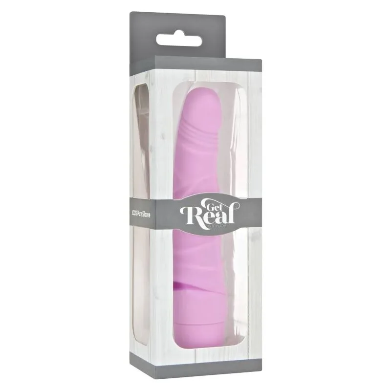 get real - mini classic slim vibrador rosa imagen 3 | karma sex & shop