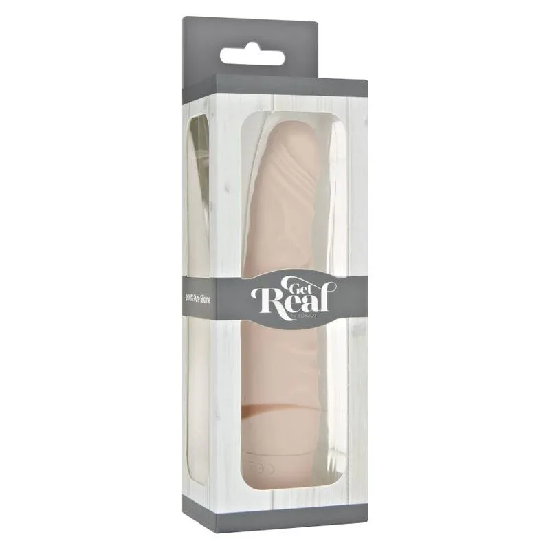 get real - mini classic slim vibrador natural imagen 3 | karma sex & shop