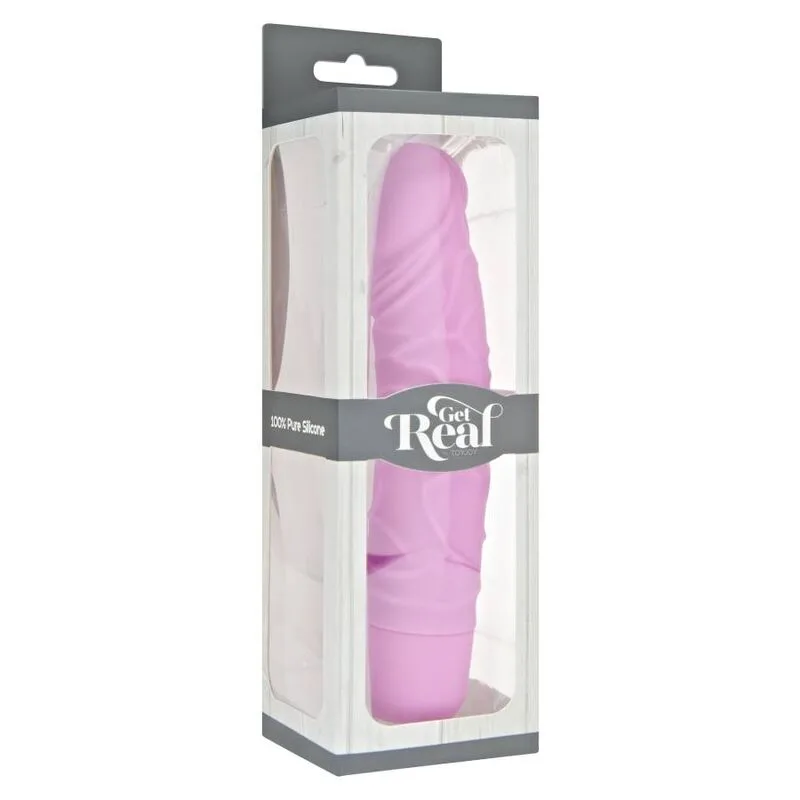 get real - classic original vibrador rosa imagen 3 | karma sex & shop