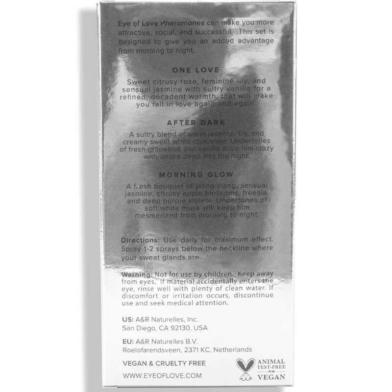 eye of love - eol phr perfume 10 ml set/3 - morning glow, one love, after dark imagen 3 | karma sex & shop