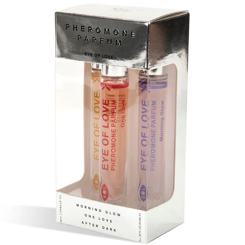 eye of love - eol phr perfume 10 ml set/3 - morning glow, one love, after dark imagen 2 | karma sex & shop
