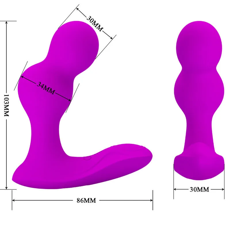 pretty love - terrance masajeador vibrador anal con control remoto imagen 5 | karma sex & shop