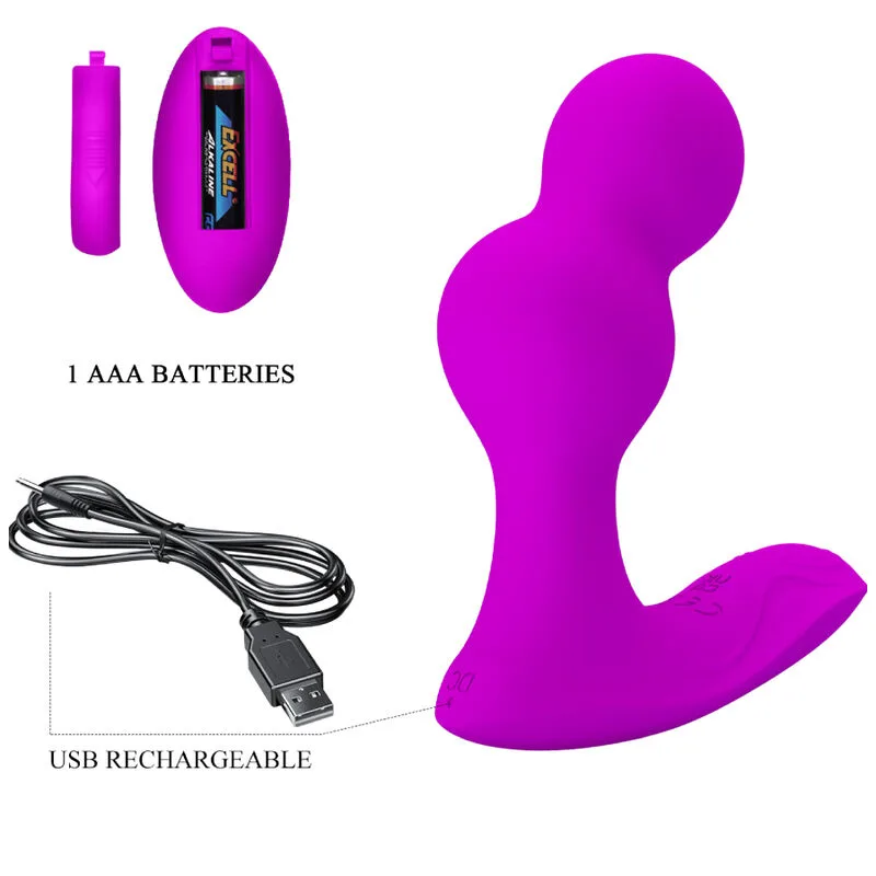 pretty love - terrance masajeador vibrador anal con control remoto imagen 7 | karma sex & shop