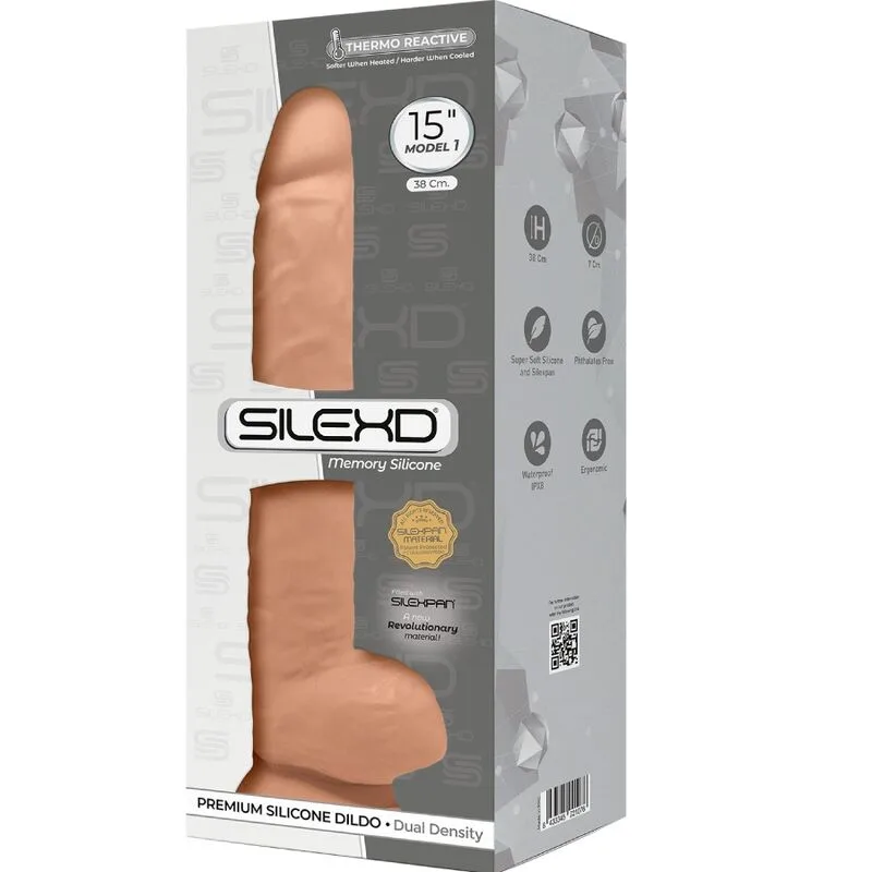 silexd - modelo 1 pene realístico silicona premium silexpan 38 cm imagen 3 | karma sex & shop