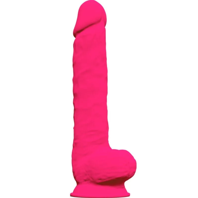 silexd - modelo 1 pene realístico silicona premium silexpan fucsia 38 cm imagen 1 | karma sex & shop