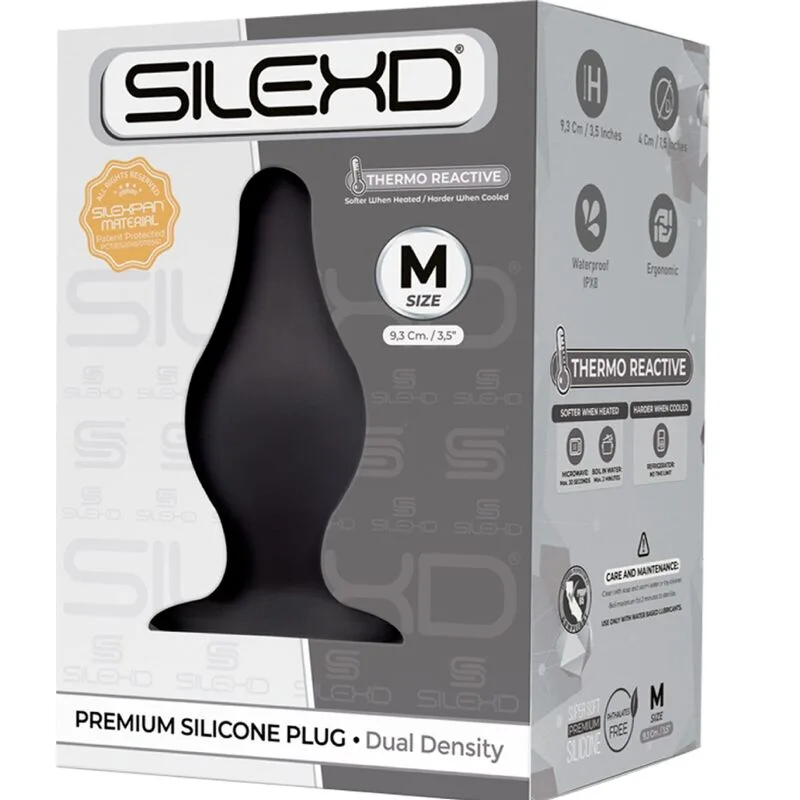 silexd - modelo 2 plug anal silicona premium silexpan premium termorreactivo talla m imagen 2 | karma sex & shop