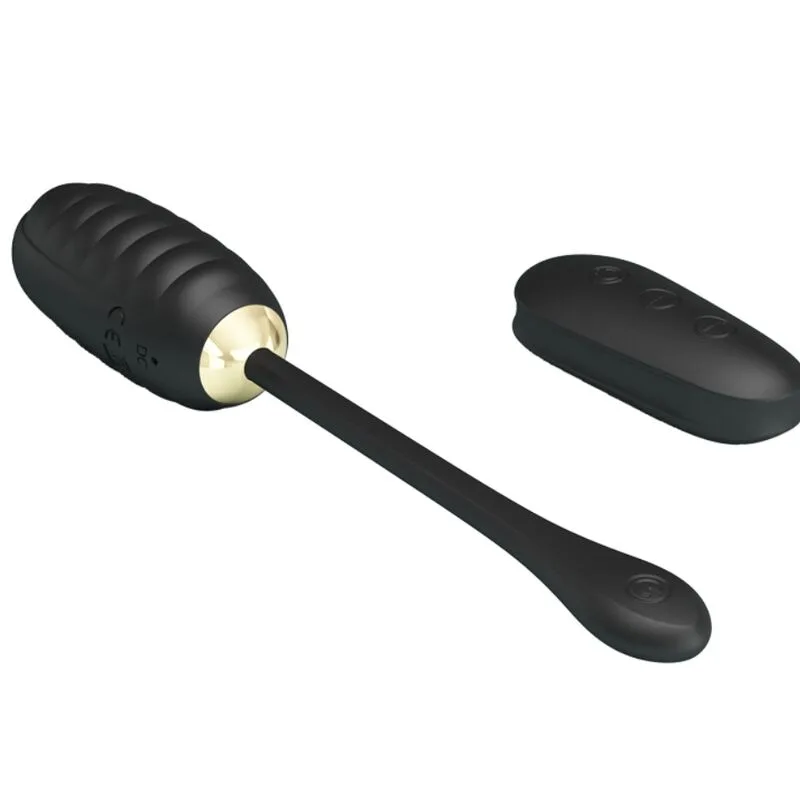 pretty love - doreen huevo vibrador de lujo recargable negro control remoto imagen 5 | karma sex & shop