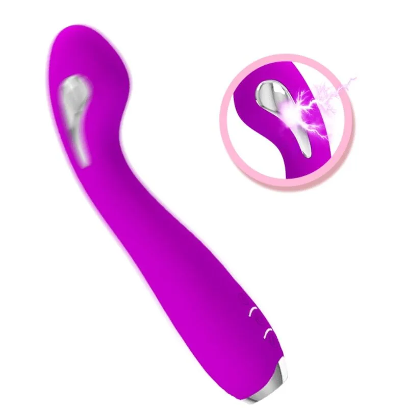 pretty love - hector vibrador electroshock recargable & impermeable morado imagen 4 | karma sex & shop