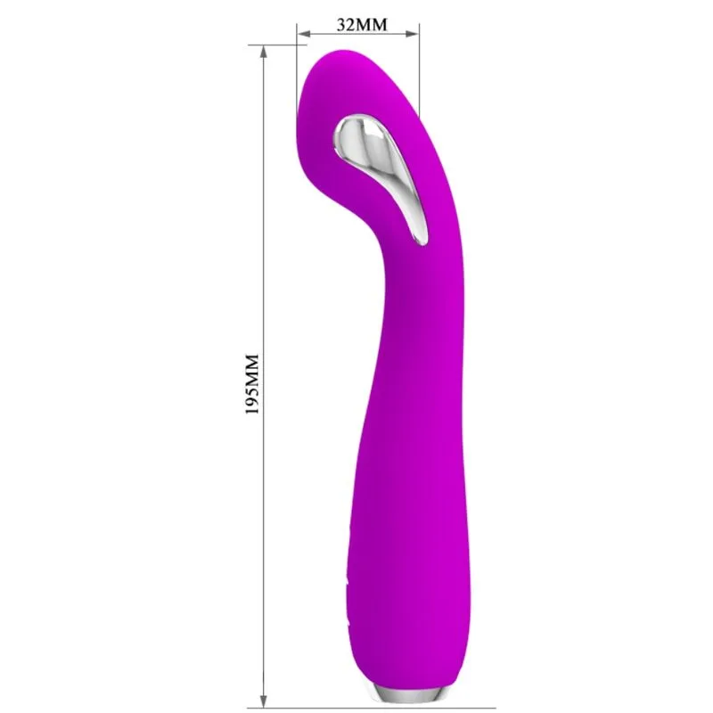 pretty love - hector vibrador electroshock recargable & impermeable morado imagen 5 | karma sex & shop