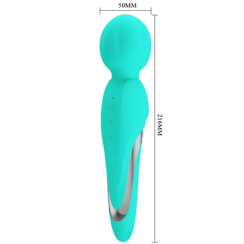 pretty love - walter vibrador wand verde agua imagen 5 | karma sex & shop
