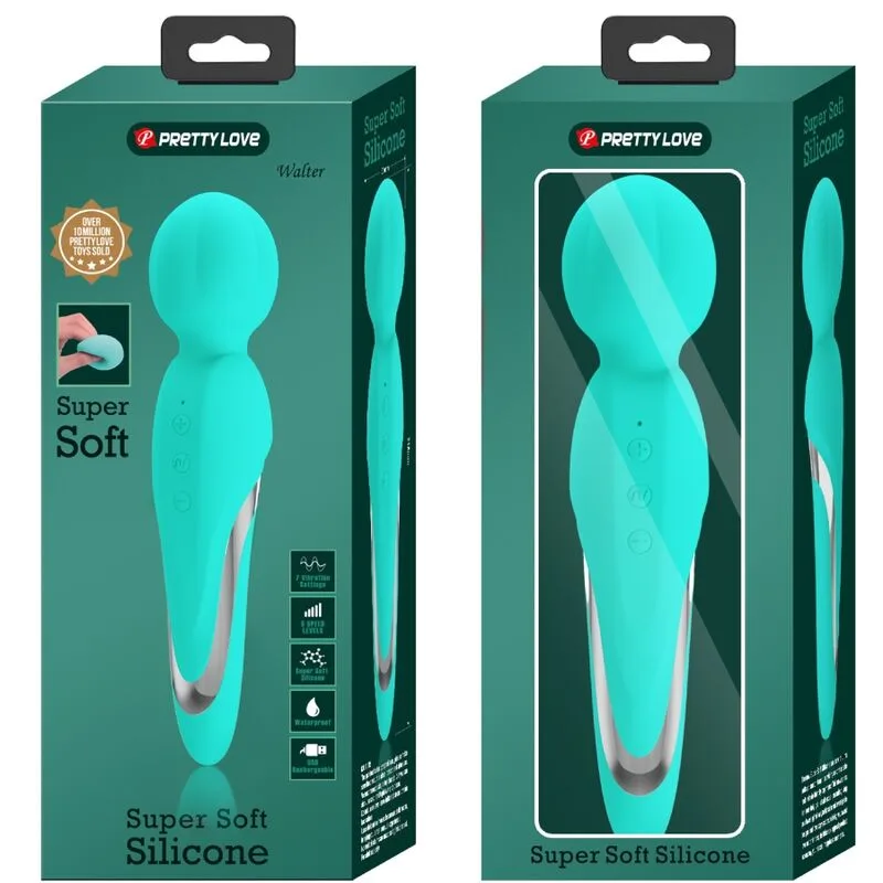 pretty love - walter vibrador wand verde agua imagen 9 | karma sex & shop