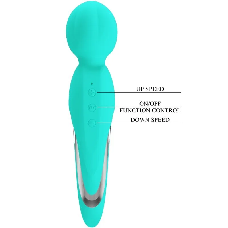 pretty love - walter vibrador wand verde agua imagen 6 | karma sex & shop