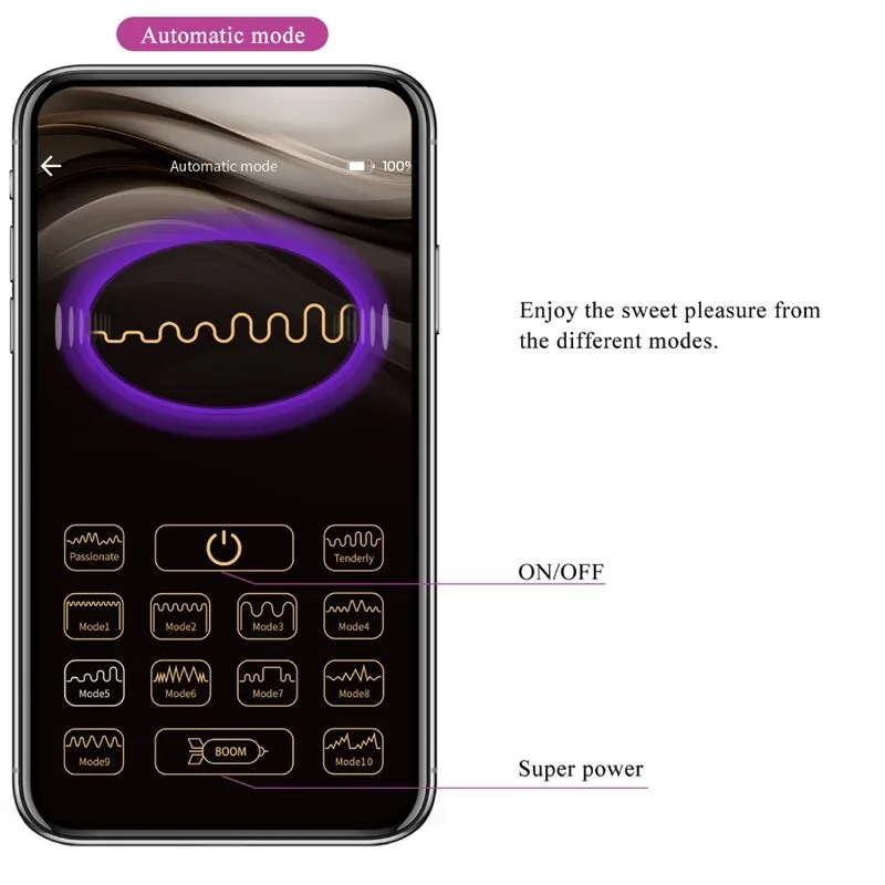 pretty love - august vibrador doble placer app remote imagen 8 | karma sex & shop