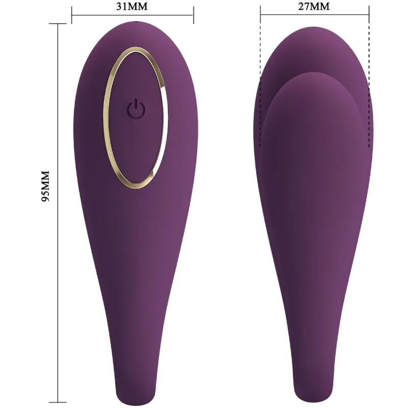 pretty love - august vibrador doble placer app remote imagen 3 | karma sex & shop