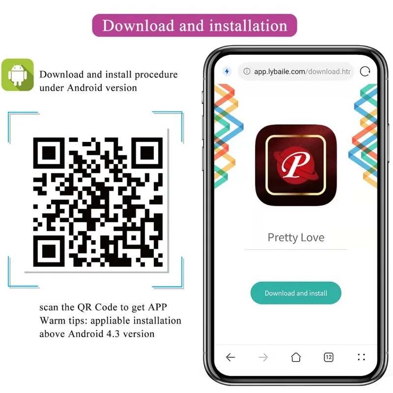 pretty love - august vibrador doble placer app remote imagen 9 | karma sex & shop