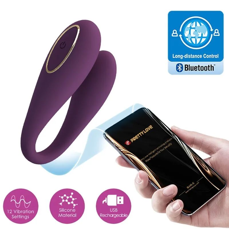 pretty love - august vibrador doble placer app remote imagen 4 | karma sex & shop