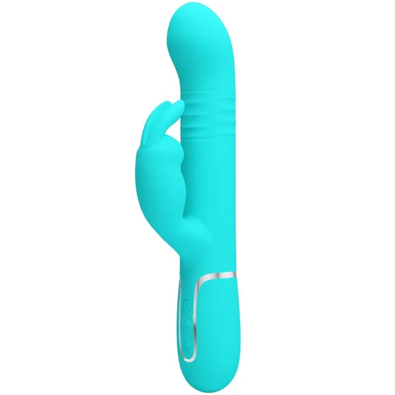 pretty love - vibrador coale rabbit perlas verde agua imagen 1 | karma sex & shop