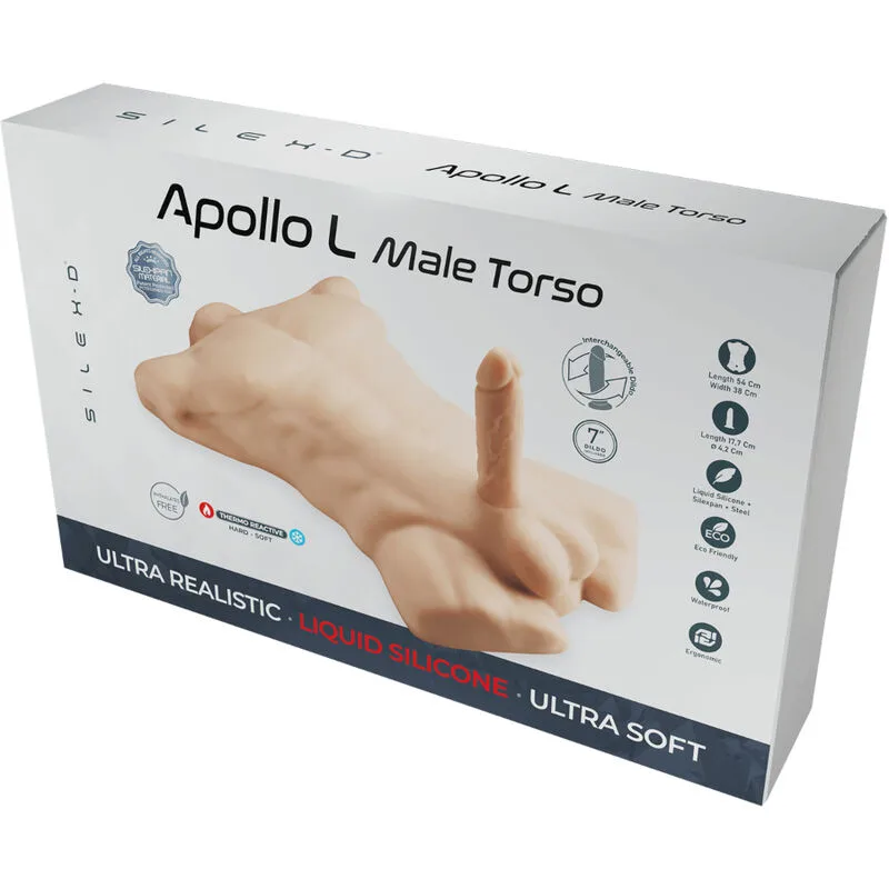 silexd - apollo l torso realístico masculino imagen 5 | karma sex & shop