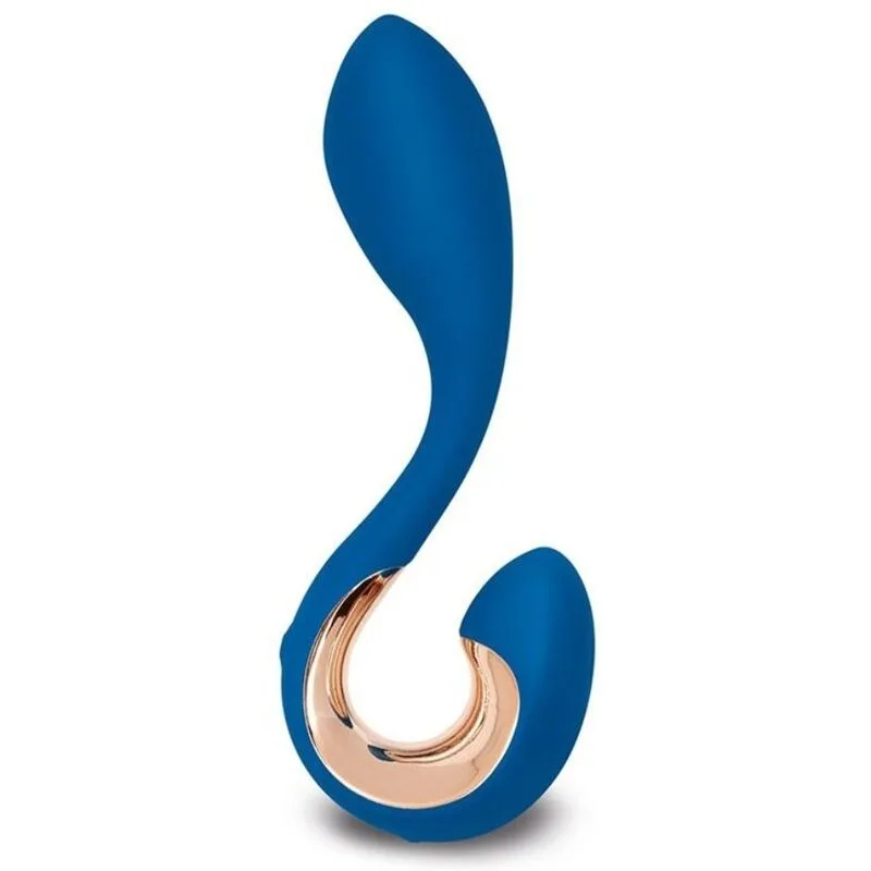 g-vibe - gpop 2 vibrador punto g y p azul indigo imagen 1 | karma sex & shop