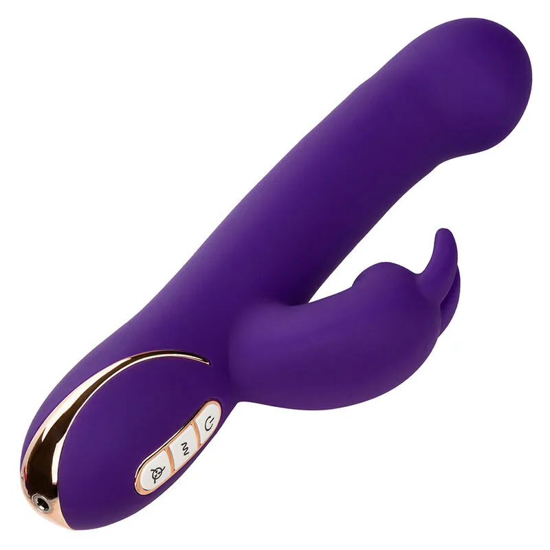 calexotics - jack vibrador rabbit y estimulador 7 niveles de vibración y ondas estimuladoras azul imagen 4 | karma sex & shop