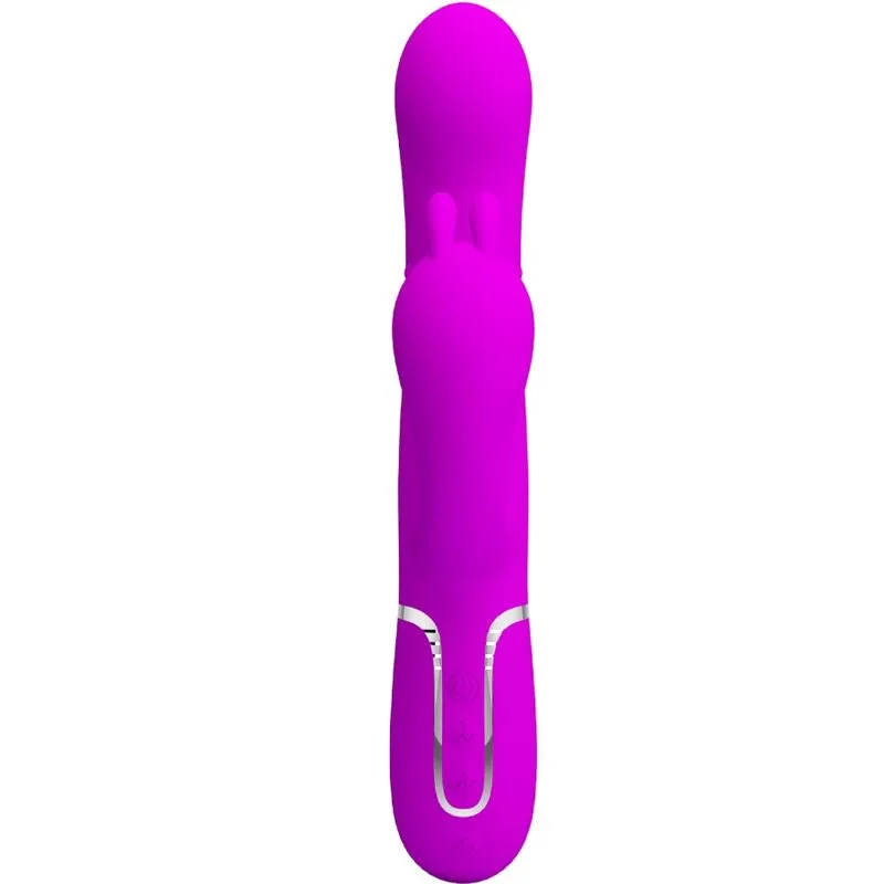 pretty love - cammy triple vibrador multifunción 4 en 1 rosa imagen 2 | karma sex & shop
