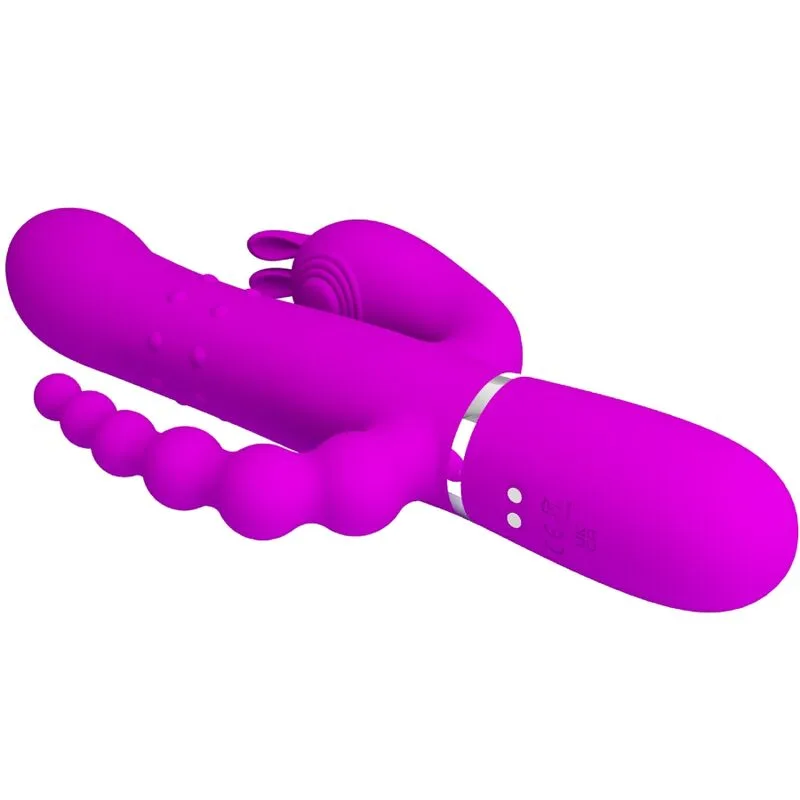 pretty love - cammy triple vibrador multifunción 4 en 1 rosa imagen 5 | karma sex & shop