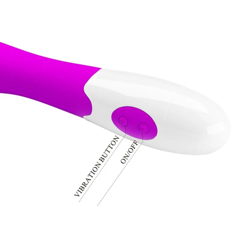 pretty love - elemental vibrador 30 modos de vibración morado imagen 5 | karma sex & shop