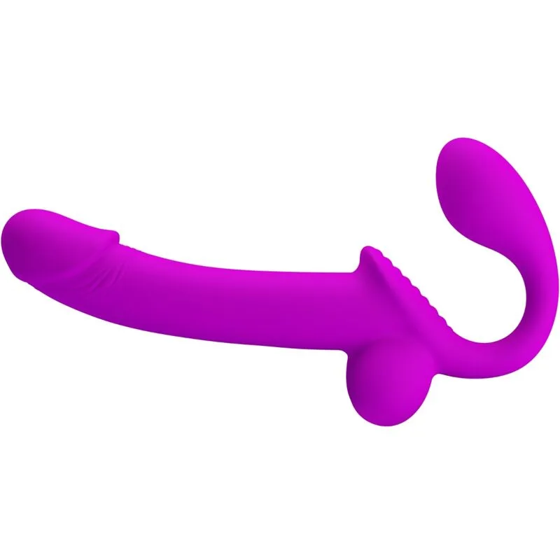 pretty love - kelpie estimulador strap-on doble morado imagen 2 | karma sex & shop