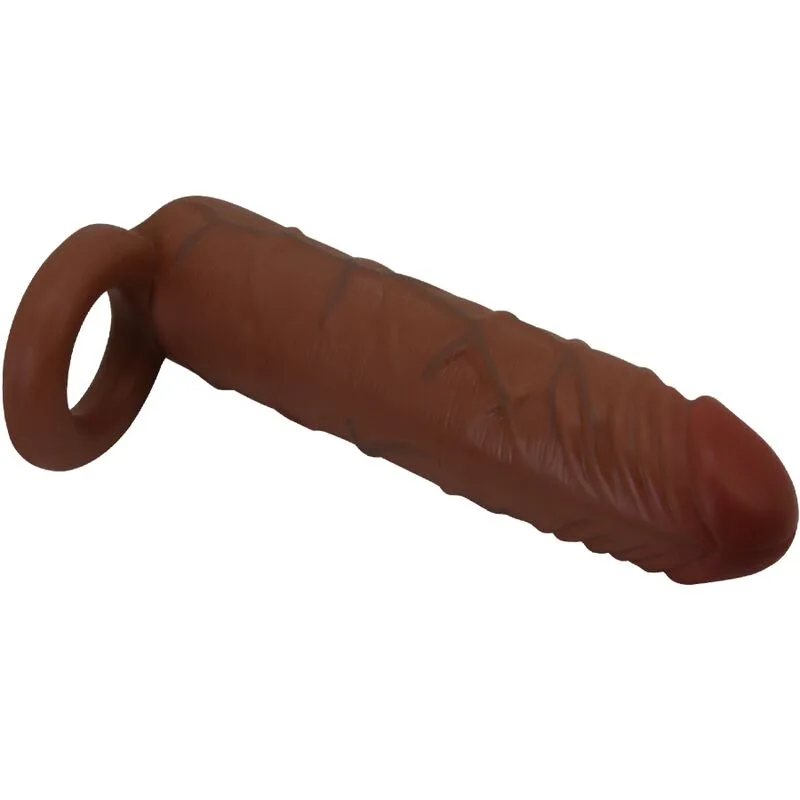 pretty love - kaile funda para pene con extensión de 2.5 cm mulato imagen 4 | karma sex & shop