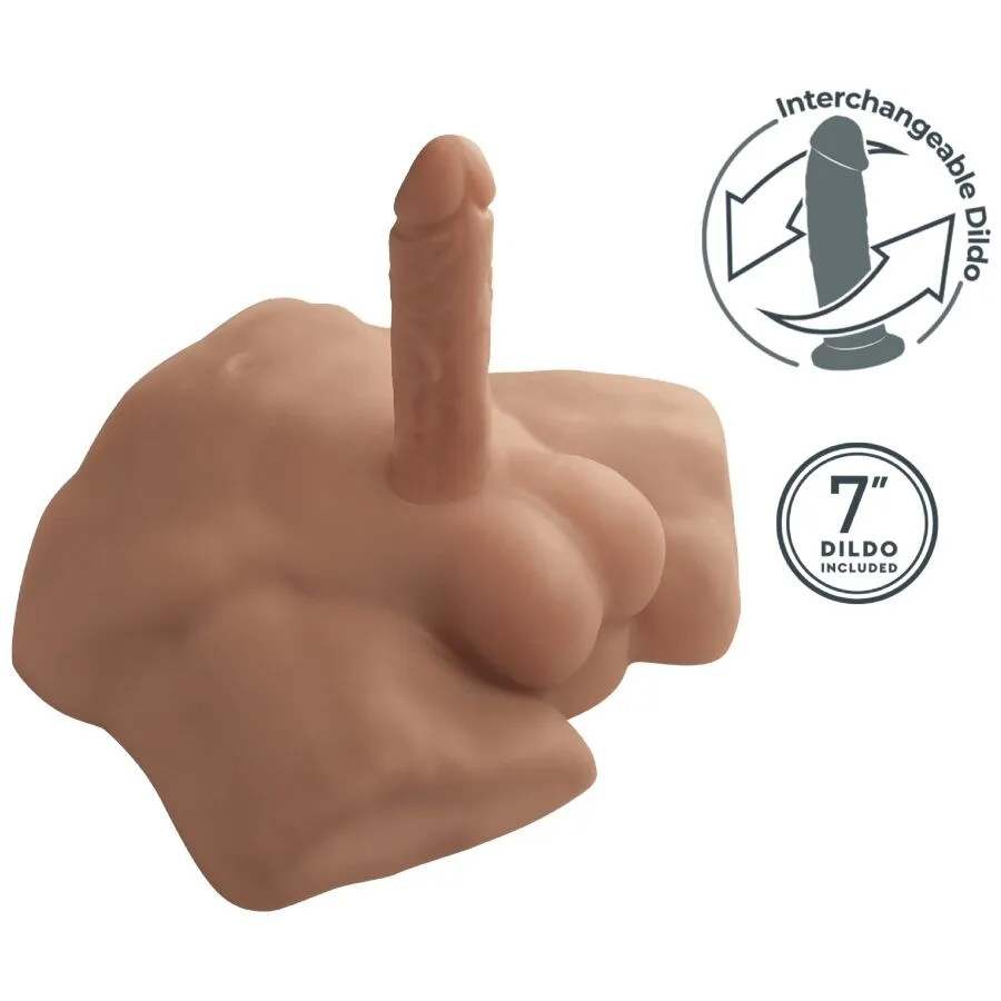 silexd - apollo s torso bajo realístico masculino caramelo imagen 4 | karma sex & shop