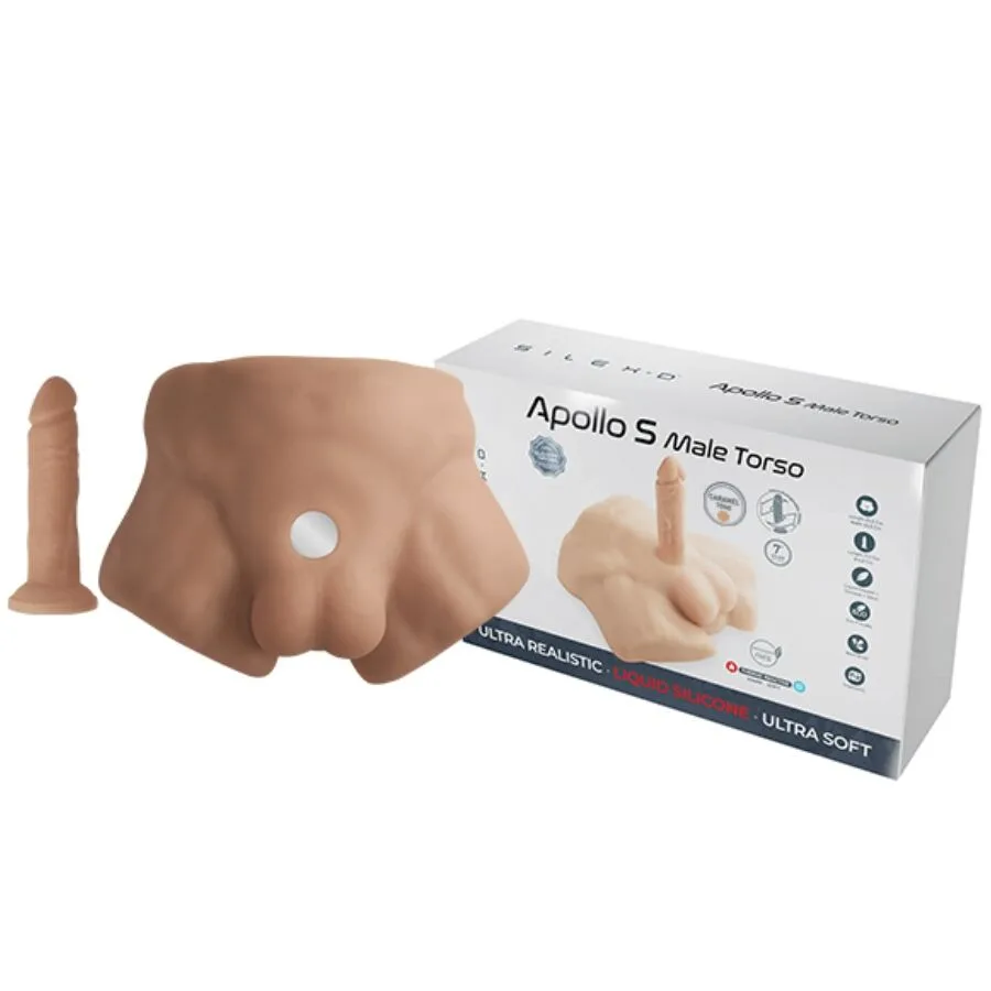 silexd - apollo s torso bajo realístico masculino caramelo imagen 2 | karma sex & shop