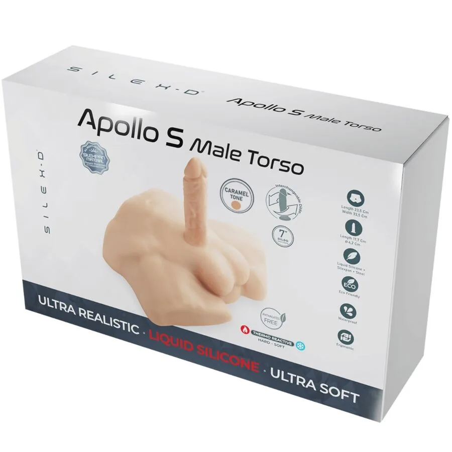 silexd - apollo s torso bajo realístico masculino caramelo imagen 6 | karma sex & shop