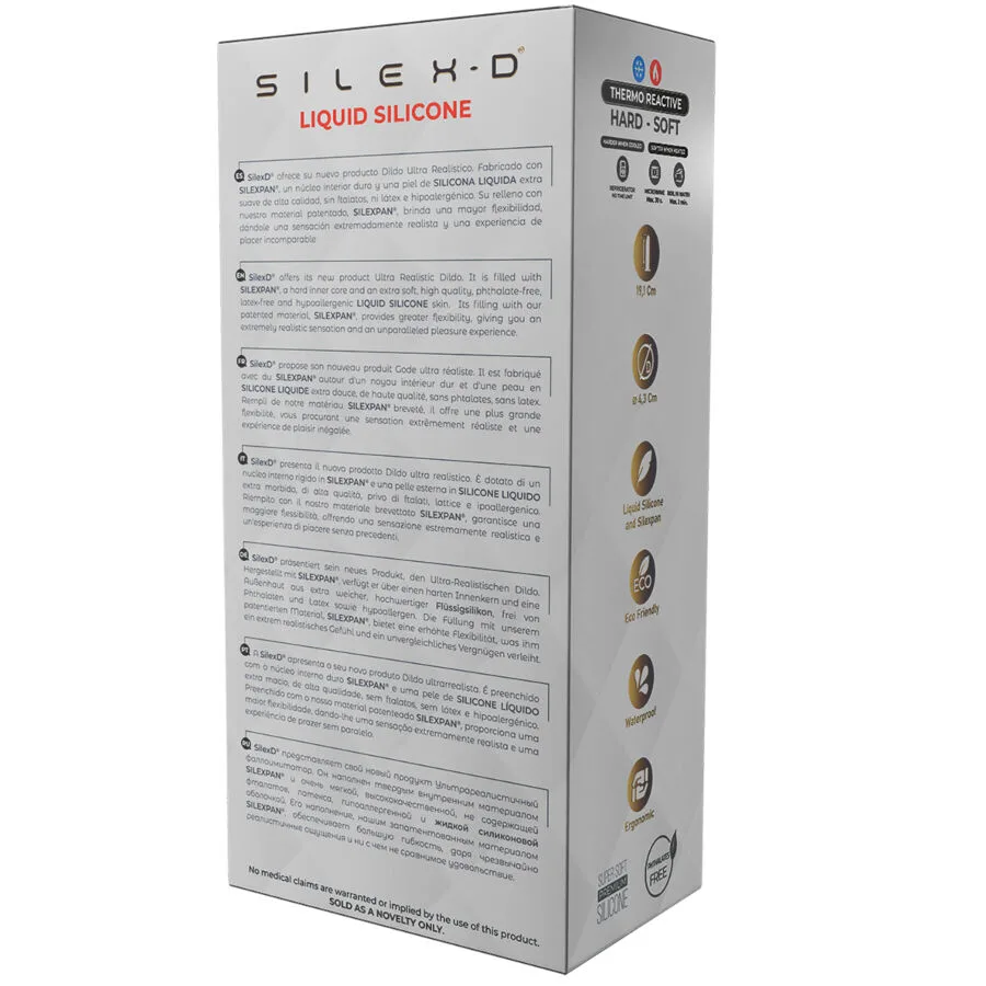 silexd - pene realístico modelo 8 silicona líquida 20.6 cm imagen 7 | karma sex & shop