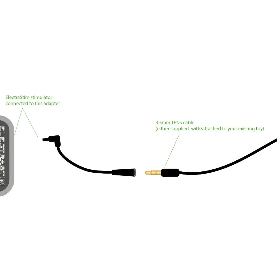 electrastim - adaptador estándar a conector 3.5 mm imagen 3 | karma sex & shop