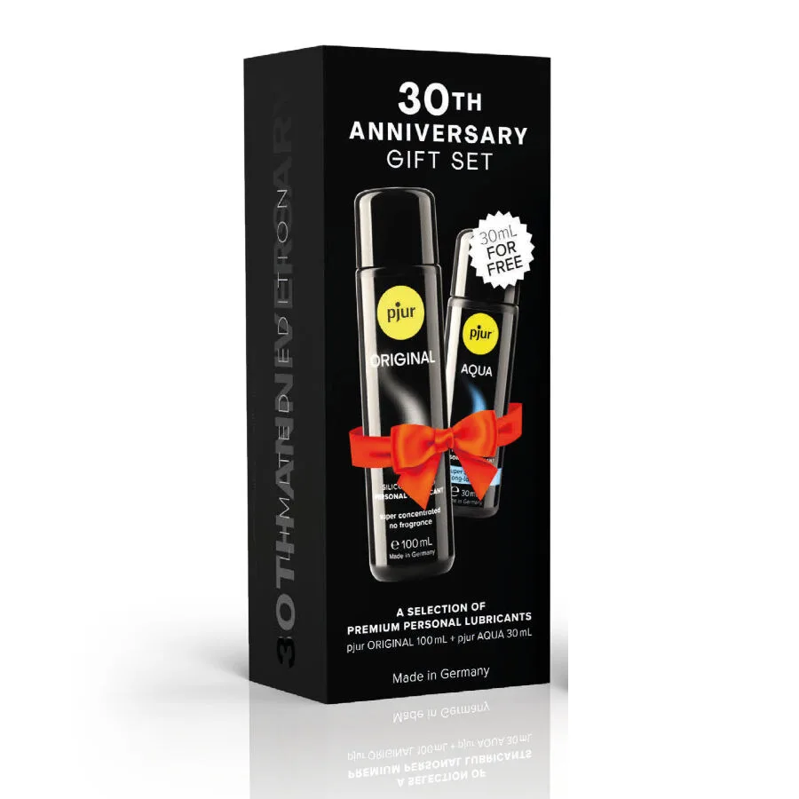 pjur - set 30th aniversary pjur original 100 ml + pjur aqua 30 ml de regalo imagen 3 | karma sex & shop