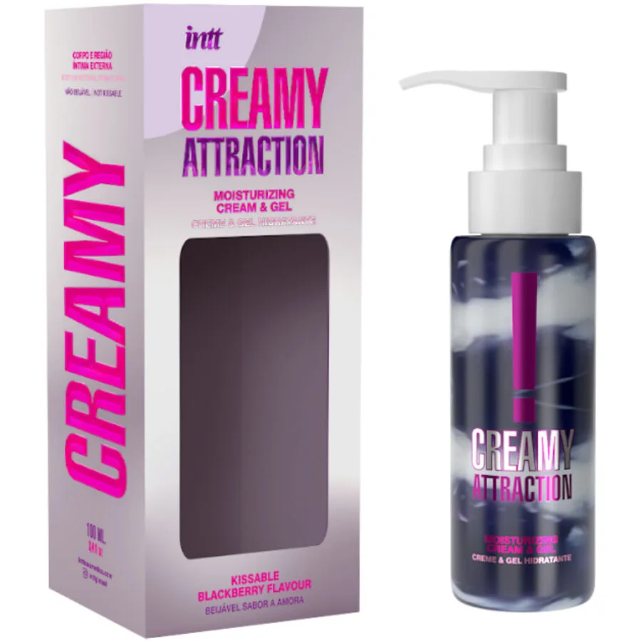 intt releases - crema y gel besable sabor mora 100 ml imagen 3 | karma sex & shop
