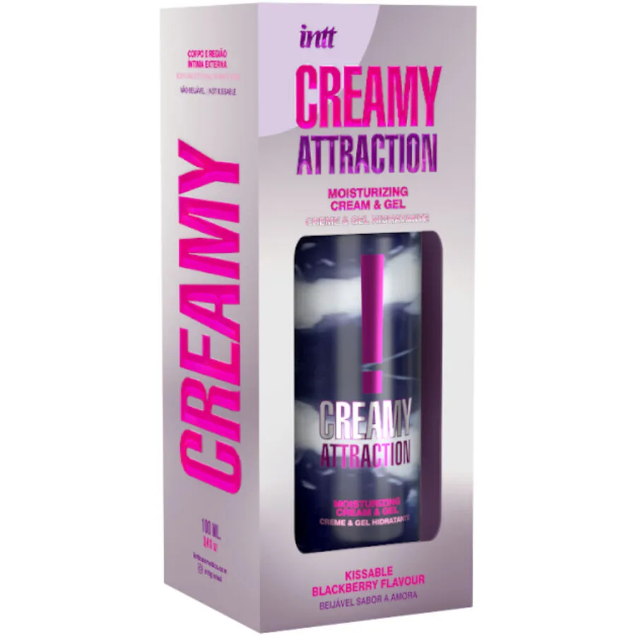 intt releases - crema y gel besable sabor mora 100 ml imagen 2 | karma sex & shop