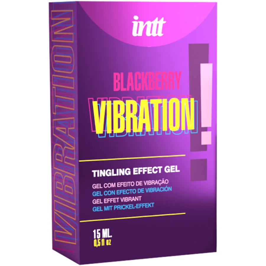 intt releases - gel vibrador líquido sabor mora 15 ml imagen 2 | karma sex & shop