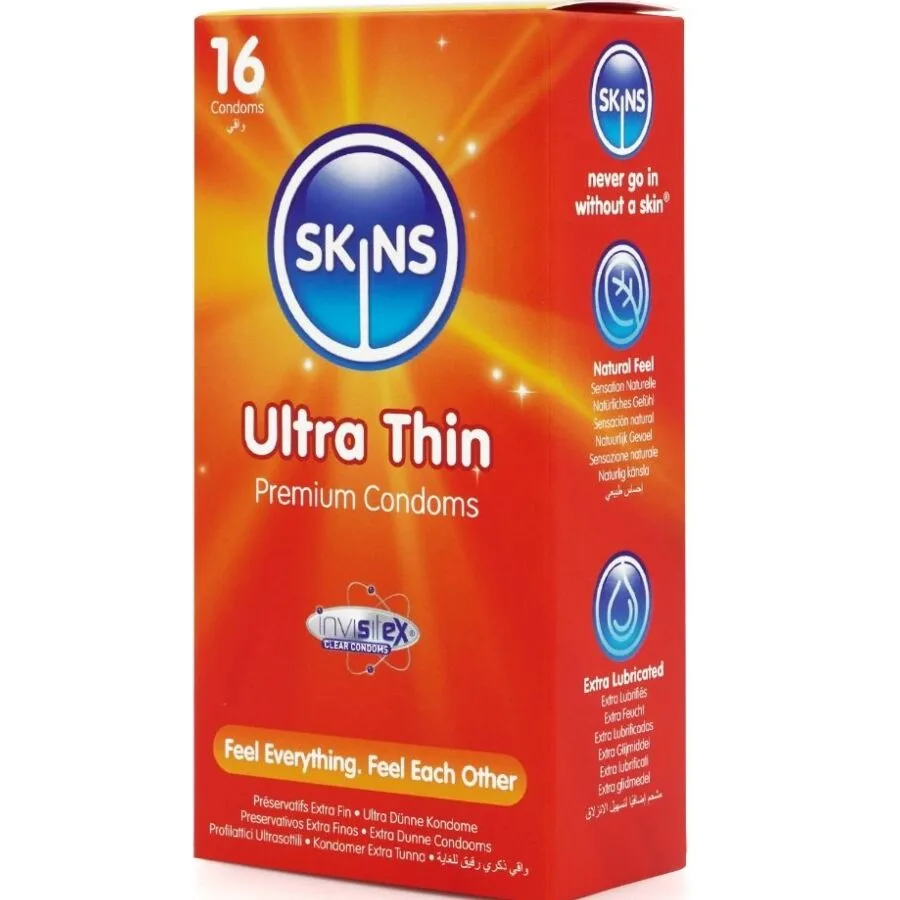 skins - ultrafinos preservativos premium pack 16 imagen 2 | karma sex & shop