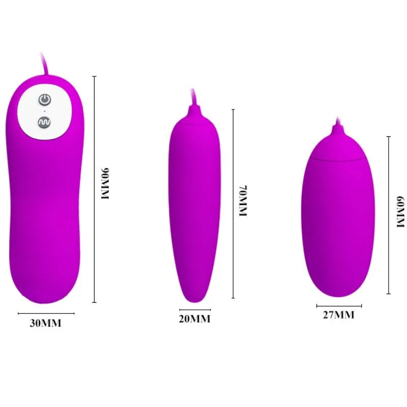 pretty love - irma huevo vibrador doble imagen 3 | karma sex & shop