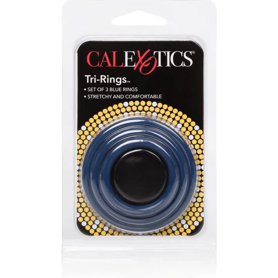 calexotics - set tres anillas azul erección imagen 3 | karma sex & shop
