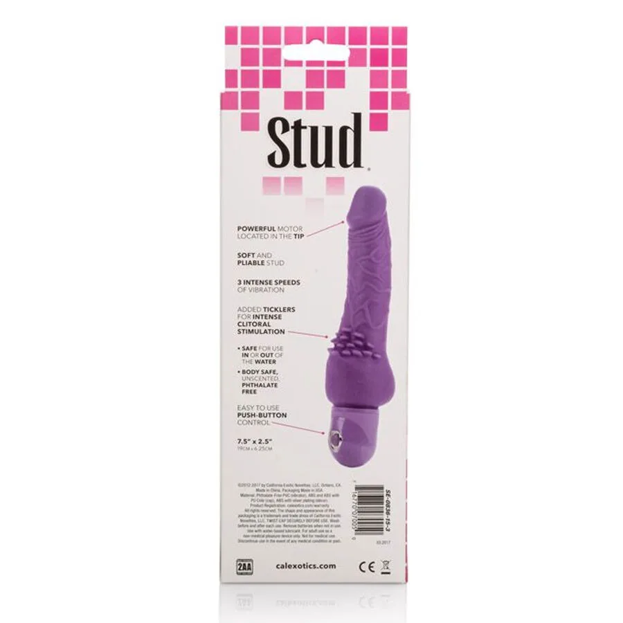 calexotics - power stud cliterrific vibrador lila imagen 2 | karma sex & shop